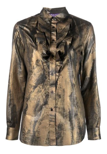 Ralph Lauren Collection Keara printed shirt - Gold