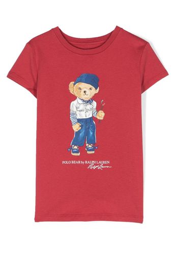 Ralph Lauren Kids cotton logo-print T-shirt - Rot