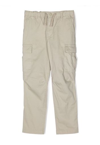 Ralph Lauren Kids drawstring-fastening cargo trousers - Nude