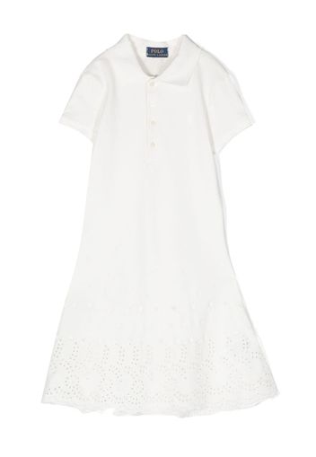 Ralph Lauren Kids borderie-anglaise short-sleeve dress - Weiß