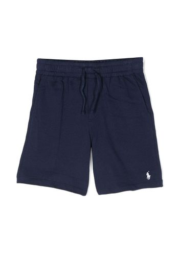 Ralph Lauren Kids Athletic Polo Pony cotton shorts - Blau