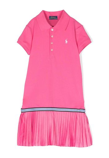 Ralph Lauren Kids logo-embroidered polo dress - Rosa