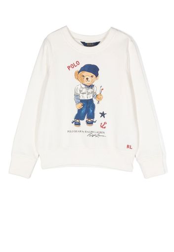 Ralph Lauren Kids Polo Bear crew-neck sweatshirt - Weiß