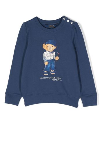 Ralph Lauren Kids Polo Bear crew-neck sweatshirt - Blau