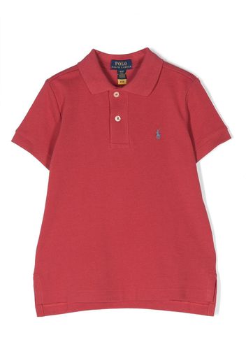 Ralph Lauren Kids logo-embroidered polo shirt - Rot