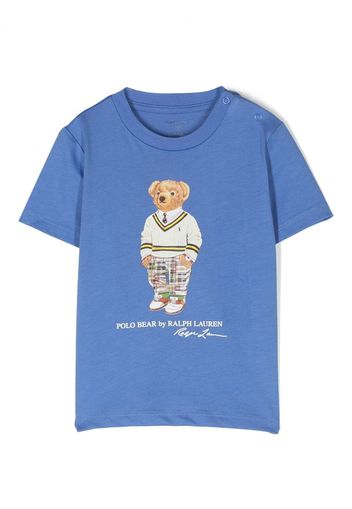 Ralph Lauren Kids Teddy Bear short-sleeve T-shirt - Blau