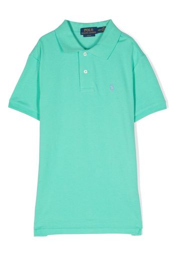 Ralph Lauren Kids embroidered-logo short-sleeve polo shirt - Grün