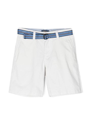 Ralph Lauren Kids belted cotton shorts - Weiß