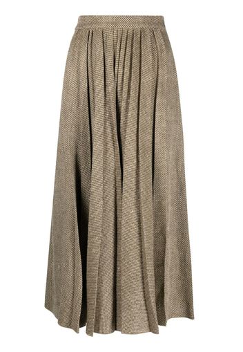 Ralph Lauren Collection Arnav pleated twill skirt - Braun