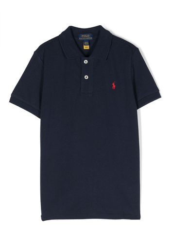 Ralph Lauren Kids Poloshirt aus Jersey - Blau