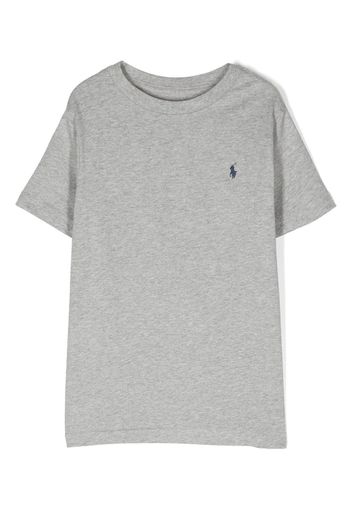 Ralph Lauren Kids T-Shirt mit Logo-Stickerei - Grau