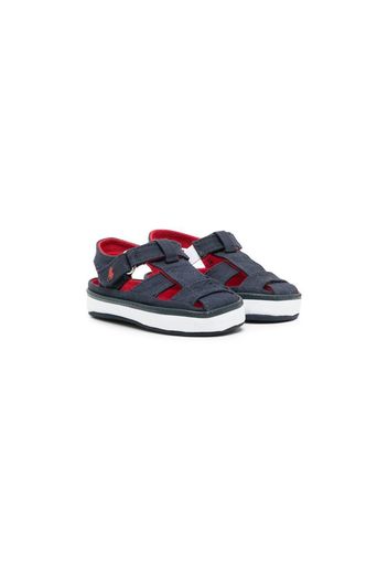 Ralph Lauren Kids Sandalen mit Polo Pony - Blau