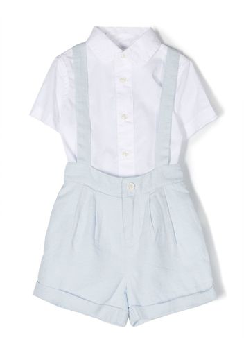 Ralph Lauren Kids linen-cotton short set - Weiß