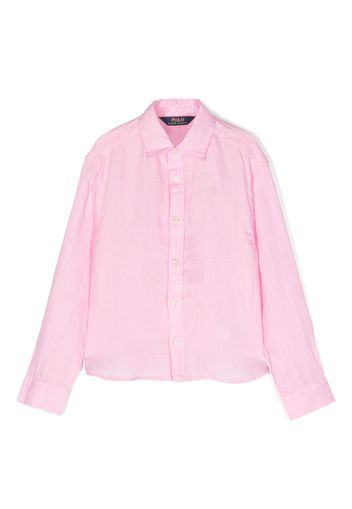 Ralph Lauren Kids lined long-sleeved shirt - Rosa VW7159 Ralph Lauren Kids lined long-sleeved shirt - Rosa VW7159