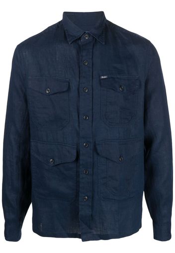 Ralph Lauren Collection multiple flap-pocket shirt - Blau