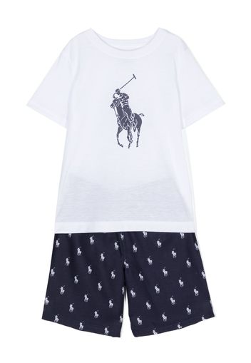 Ralph Lauren Kids logo-print pyjama set - Weiß