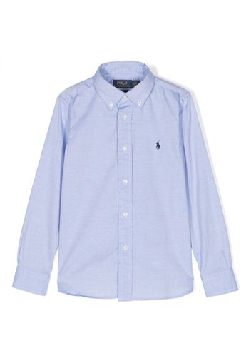 Ralph Lauren Kids Polo Pony cotton shirt - Blau