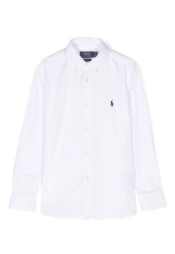 Ralph Lauren Kids Polo Pony cotton shirt - Weiß