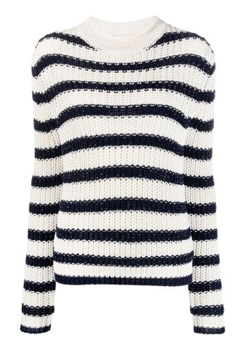 Ralph Lauren Collection striped knitted jumper - Weiß