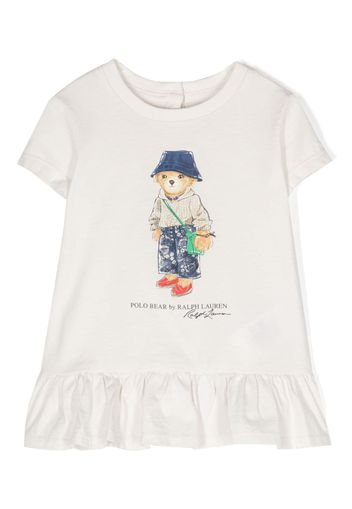 Ralph Lauren Kids Polo Bear-print cotton T-shirt - Nude