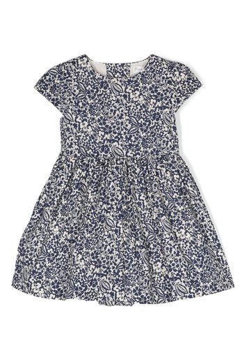 Ralph Lauren Kids Calissa cotton flared dress - Blau