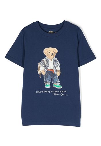 Ralph Lauren Kids Polo Bear cotton T-shirt - Blau