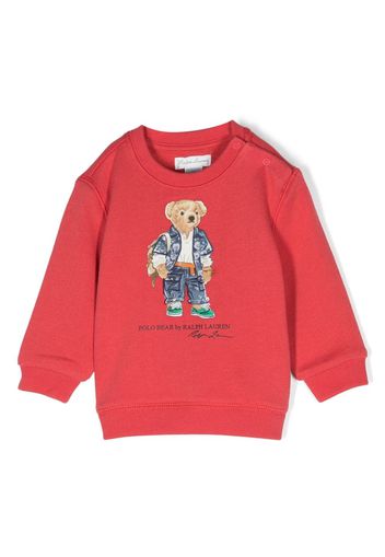 Ralph Lauren Kids Polo Bear crew-neck sweatshirt - Rot