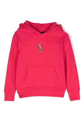 Ralph Lauren Kids Hoodie mit Polo Pony-Stickerei - Rosa