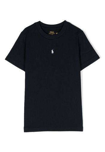 Ralph Lauren Kids T-Shirt mit Pony-Stickerei - Blau