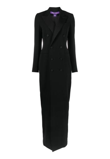 Ralph Lauren Collection double-breasted suit maxi dress - Schwarz