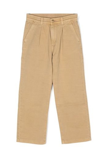 Ralph Lauren Kids straight-leg cotton trousers - Nude