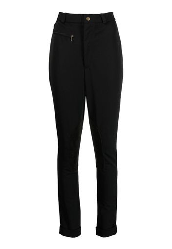 Ralph Lauren Collection Halbhohe Slim-Fit-Hose - Schwarz