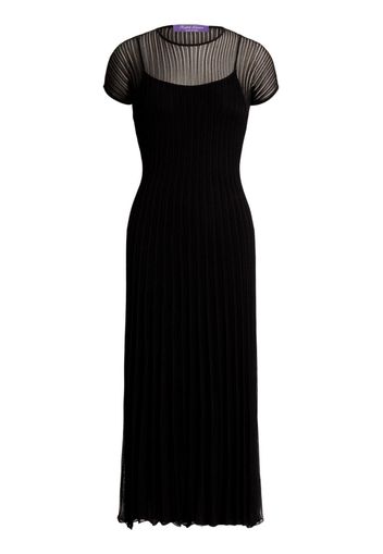 Ralph Lauren Collection Kleid mit Falten - Schwarz