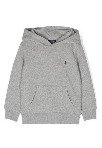 Ralph Lauren Kids Polo Pony cotton blend hoodie - Grau