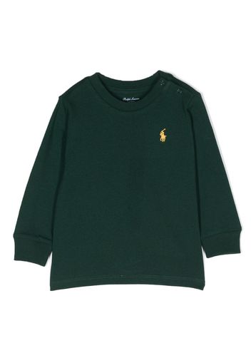 Ralph Lauren Kids Polo Pony cotton sweatshirt - Grün