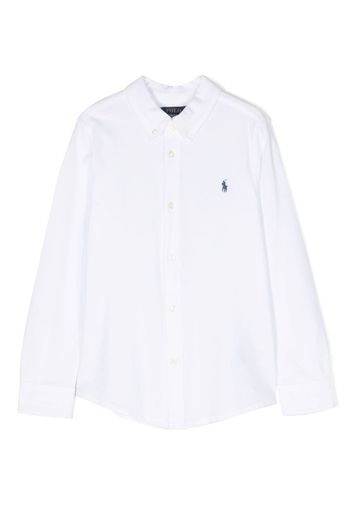 Ralph Lauren Kids Polo Pony cotton shirt - Weiß