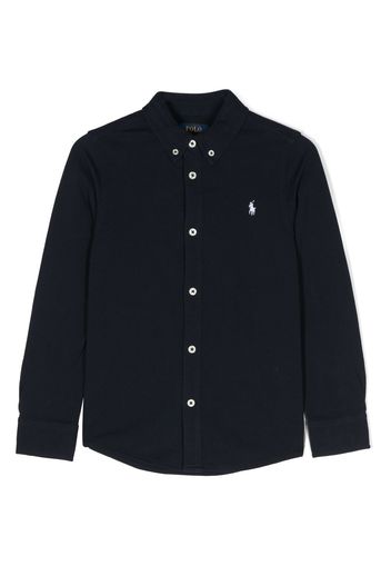 Ralph Lauren Kids Polo Pony cotton shirt - Blau