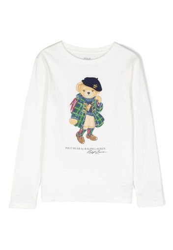 Ralph Lauren Kids Polo-Bear cotton sweatshirt - Weiß