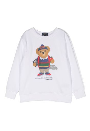 Ralph Lauren Kids Polo Bear-print sweatshirt - Weiß