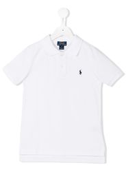 Ralph Lauren Kids Poloshirt mit Logo-Stickerei - Weiß