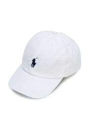 Ralph Lauren Kids Baseballkappe mit Logo-Stickerei - Weiß