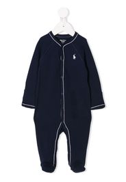 Ralph Lauren Kids Pyjama mit Logo-Stickerei - Blau