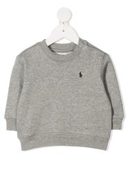 Ralph Lauren Kids Sweatshirt mit Logo-Stickerei - Grau