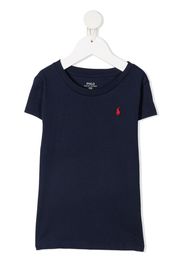 Ralph Lauren Kids T-Shirt mit Logo-Stickerei - Blau