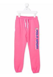 Ralph Lauren Kids Jogginghose mit Logo-Print - Rosa