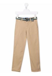 Ralph Lauren Kids belted cotton chino trousers - Nude