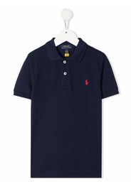 Ralph Lauren Kids Poloshirt mit Logo-Stickerei - Blau