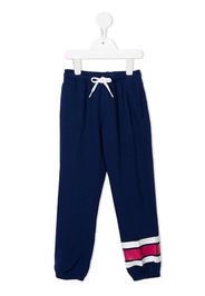 Ralph Lauren Kids jersey logo track pants - Blau