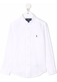 Ralph Lauren Kids Polo Pony button-down shirt - Weiß