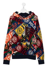 Ralph Lauren Kids logo-print long-sleeved hoodie - Mehrfarbig